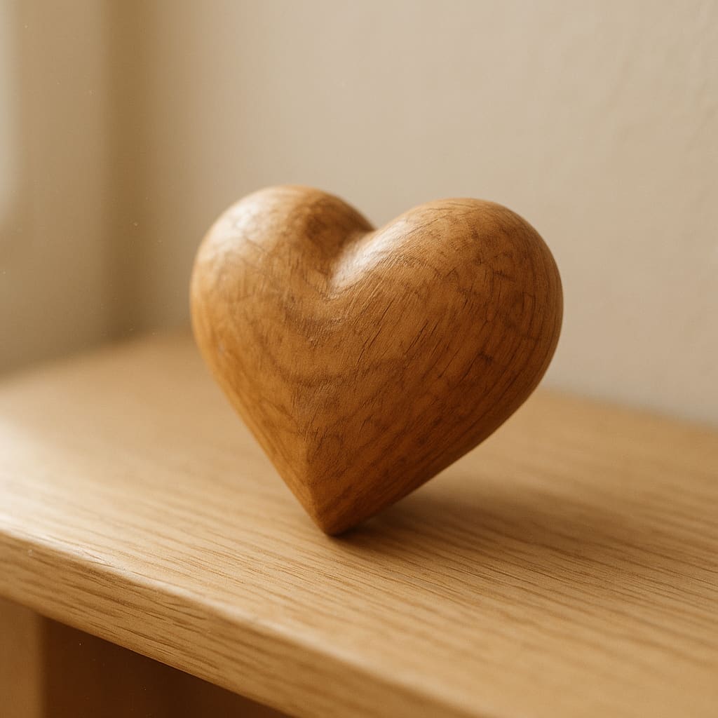 Holz Deko Geschenk auf Regal