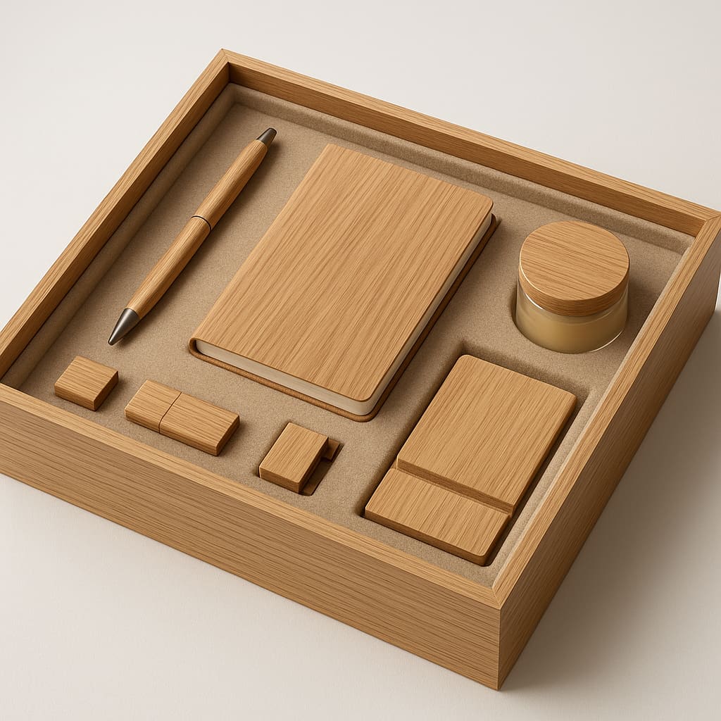 Corporate Holzgeschenk-Set in Box